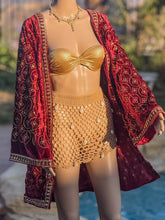 Load image into Gallery viewer, Ruby Excellence Velvet Kimono
