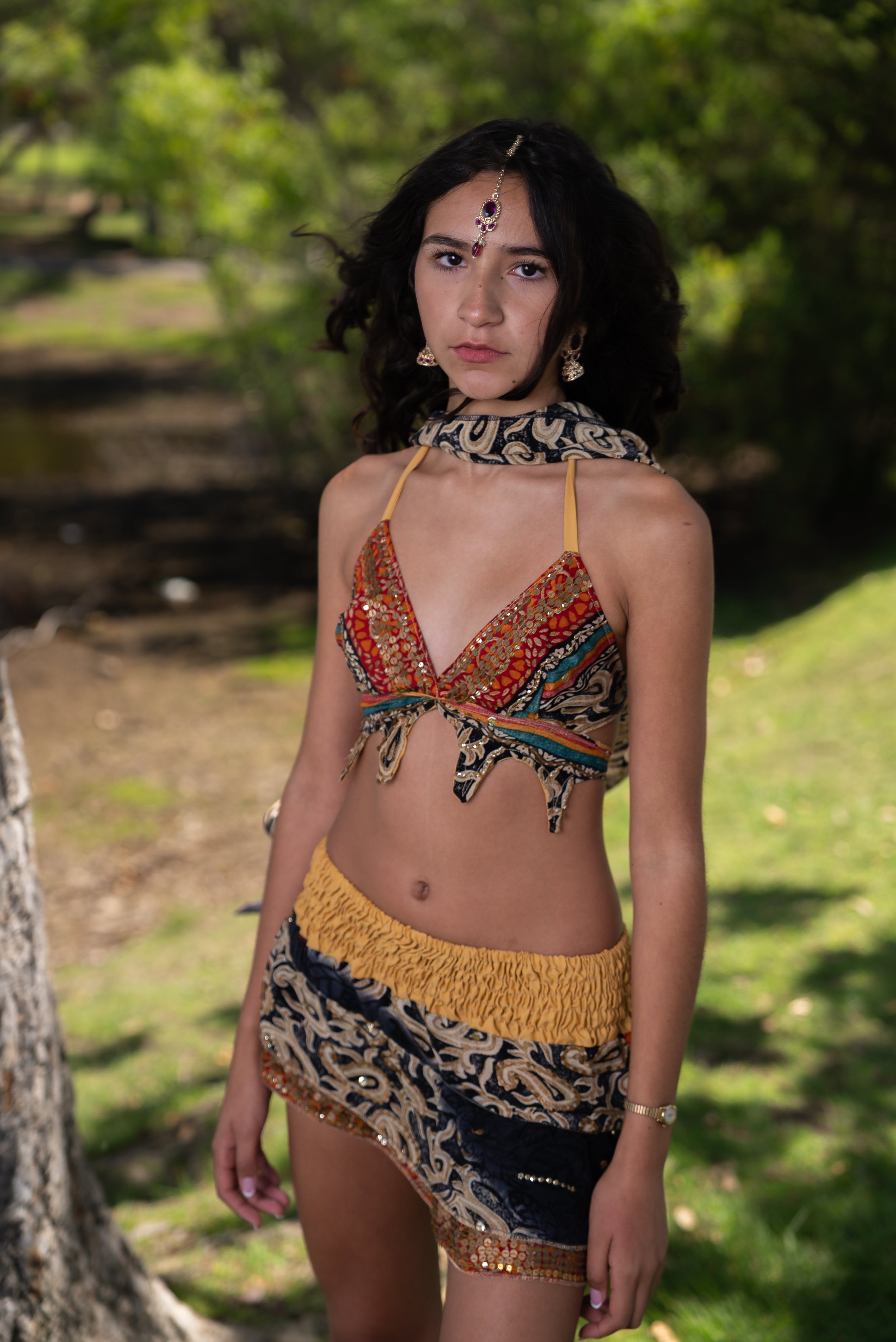 Bohemian rainbow Shakti set
