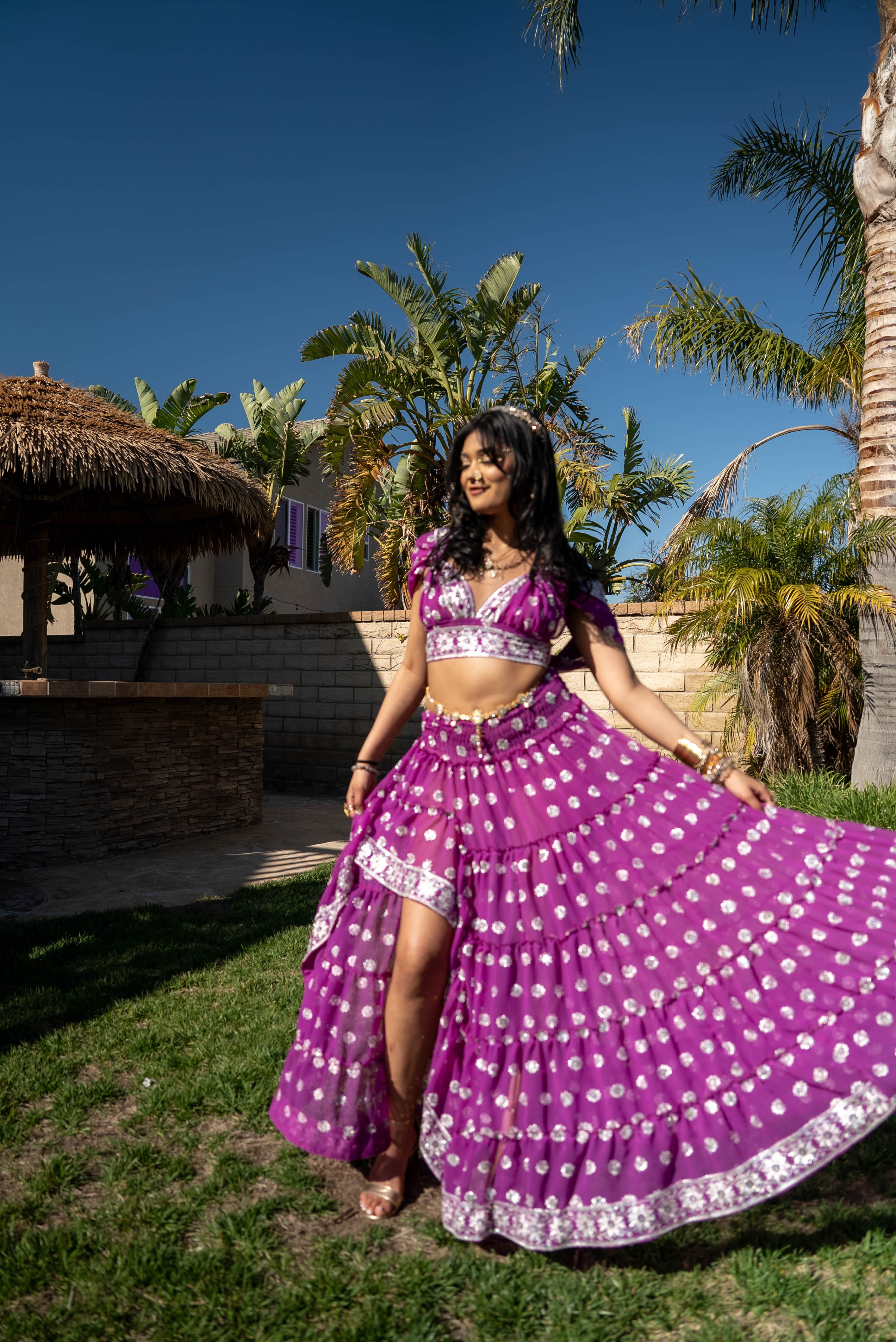 Violet Lotus Bollywood Set