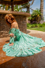 Load image into Gallery viewer, Baby Blue Bandhani Bollywood Set
