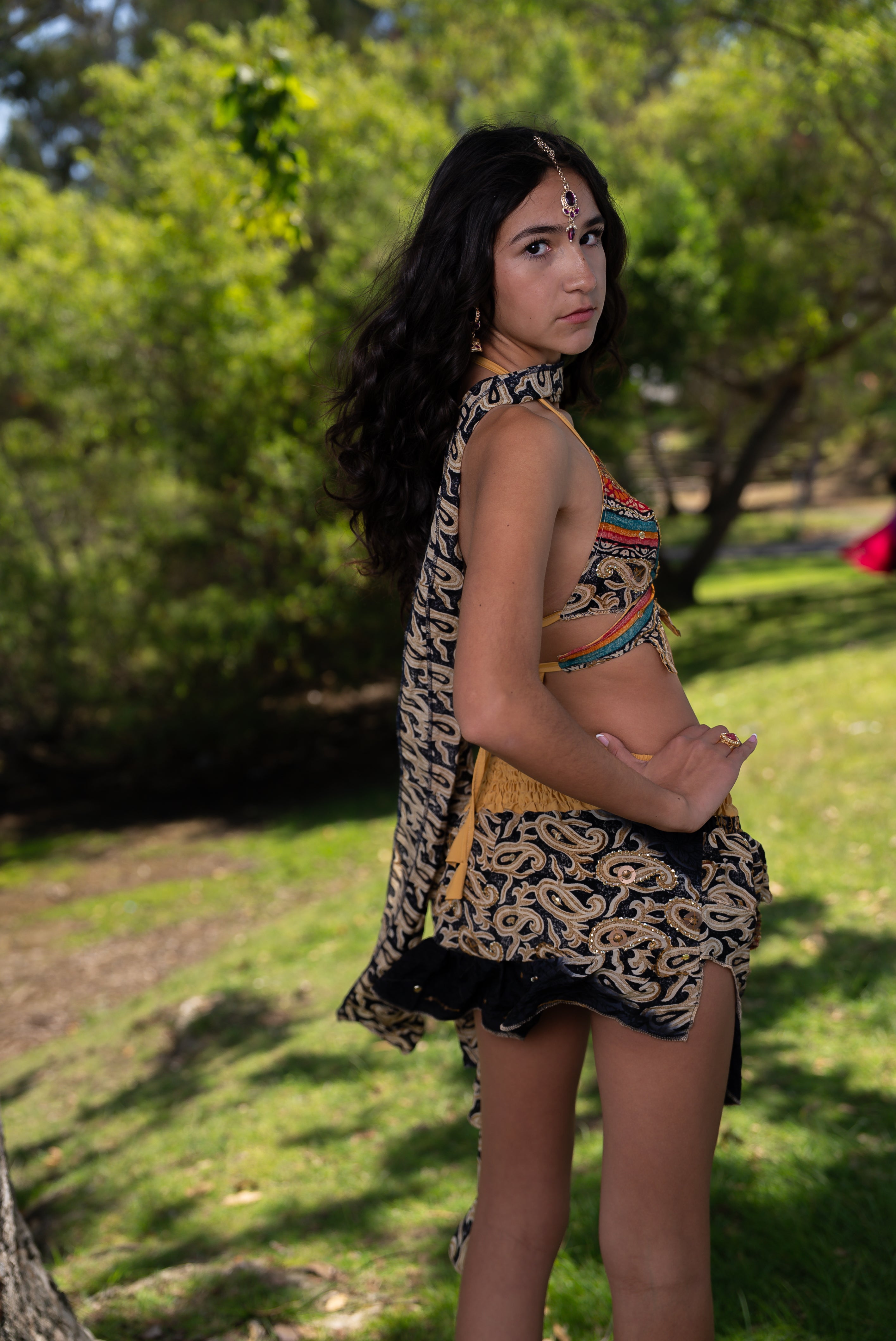 Bohemian rainbow Shakti set