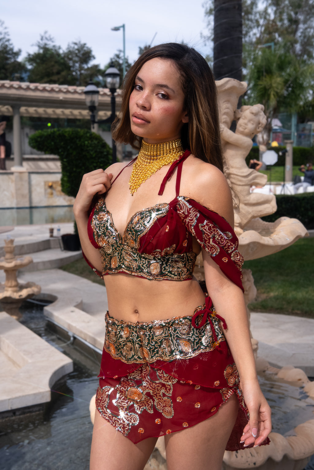 Midnight maroon fairy set