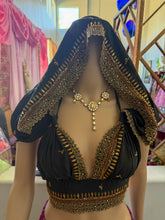 Load image into Gallery viewer, Aztec black Jasmine hoodie top

