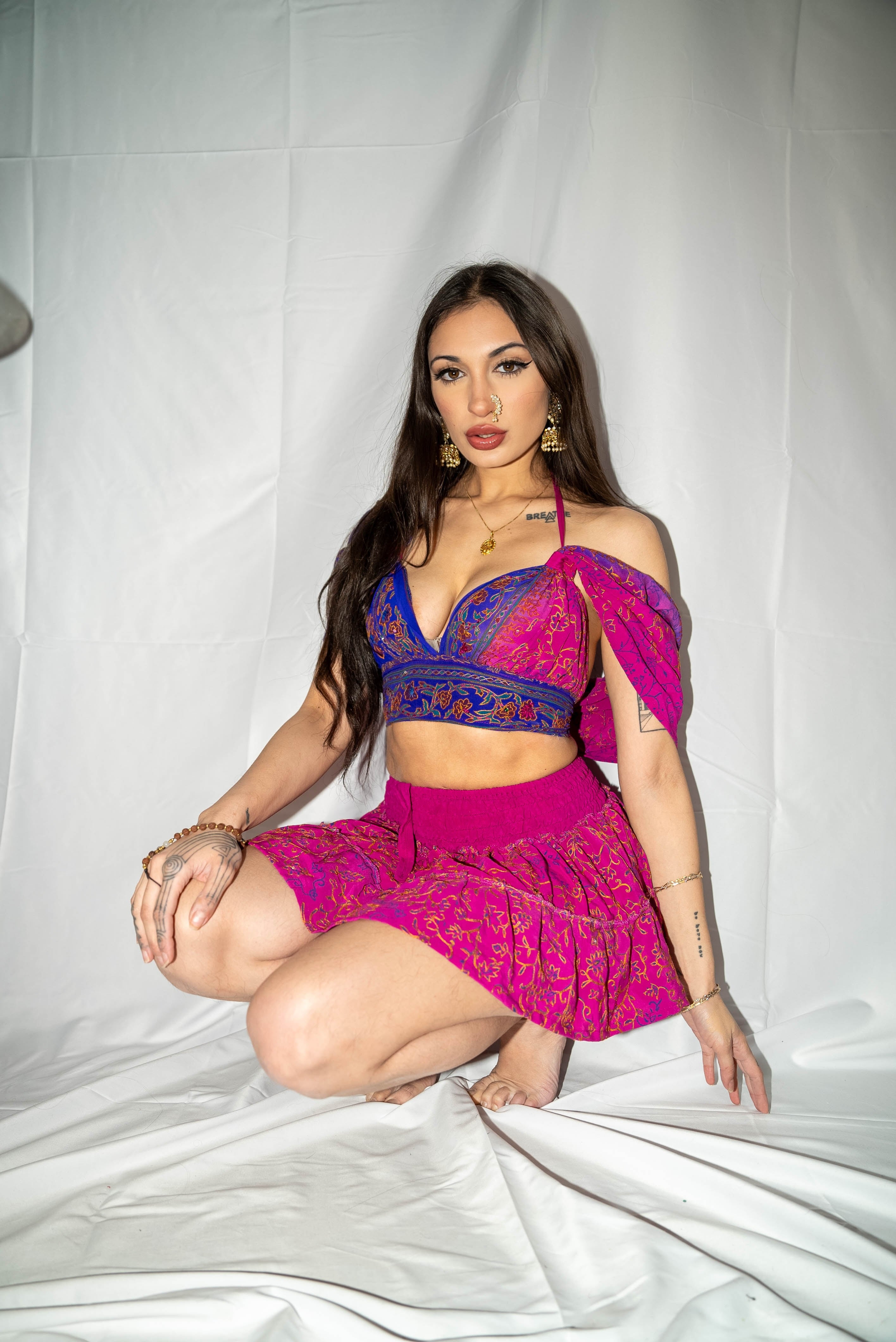 Love portal Micro Mini Gehr Skirt Set