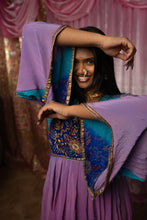 Load image into Gallery viewer, Lavender Dreams Anarkali Kimono Dress
