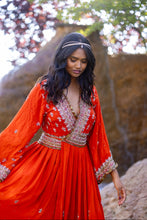 Load image into Gallery viewer, Fire Diamonds Anarkali Jacket Dress
