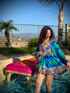 Blue Moonstone Babydoll Dress