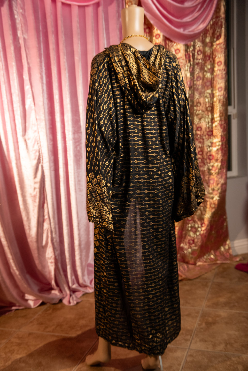 Black Lotus Kimono with hood