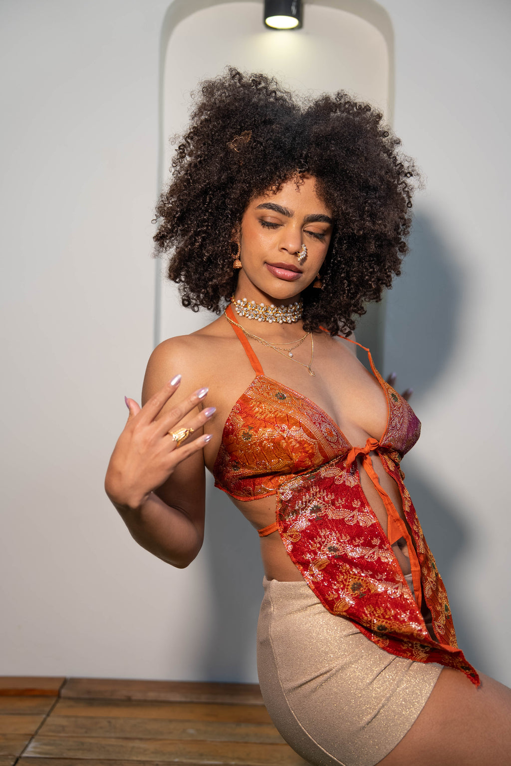 Kundalini Fire pixie wing top