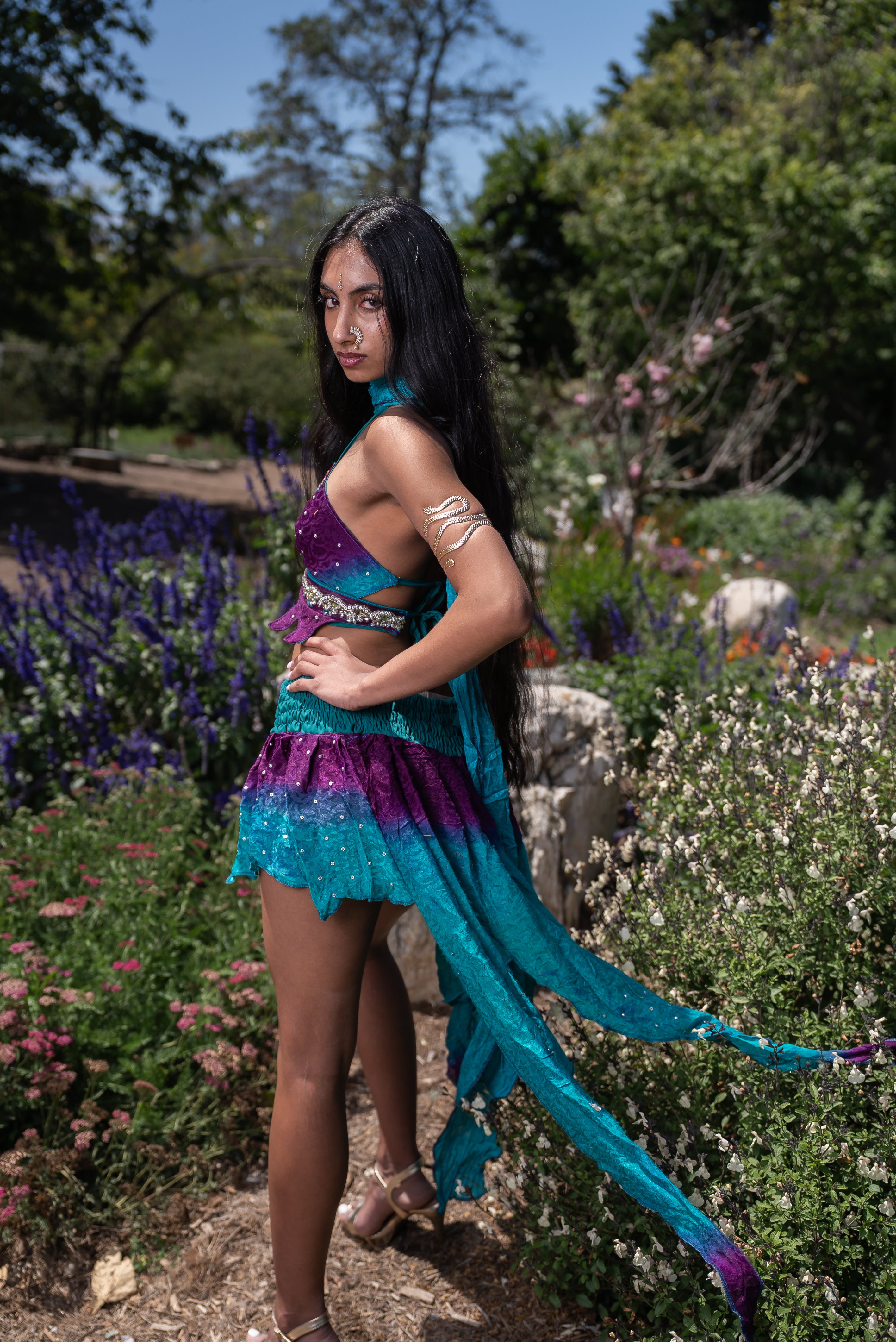 amethyst mermaid butterfly set