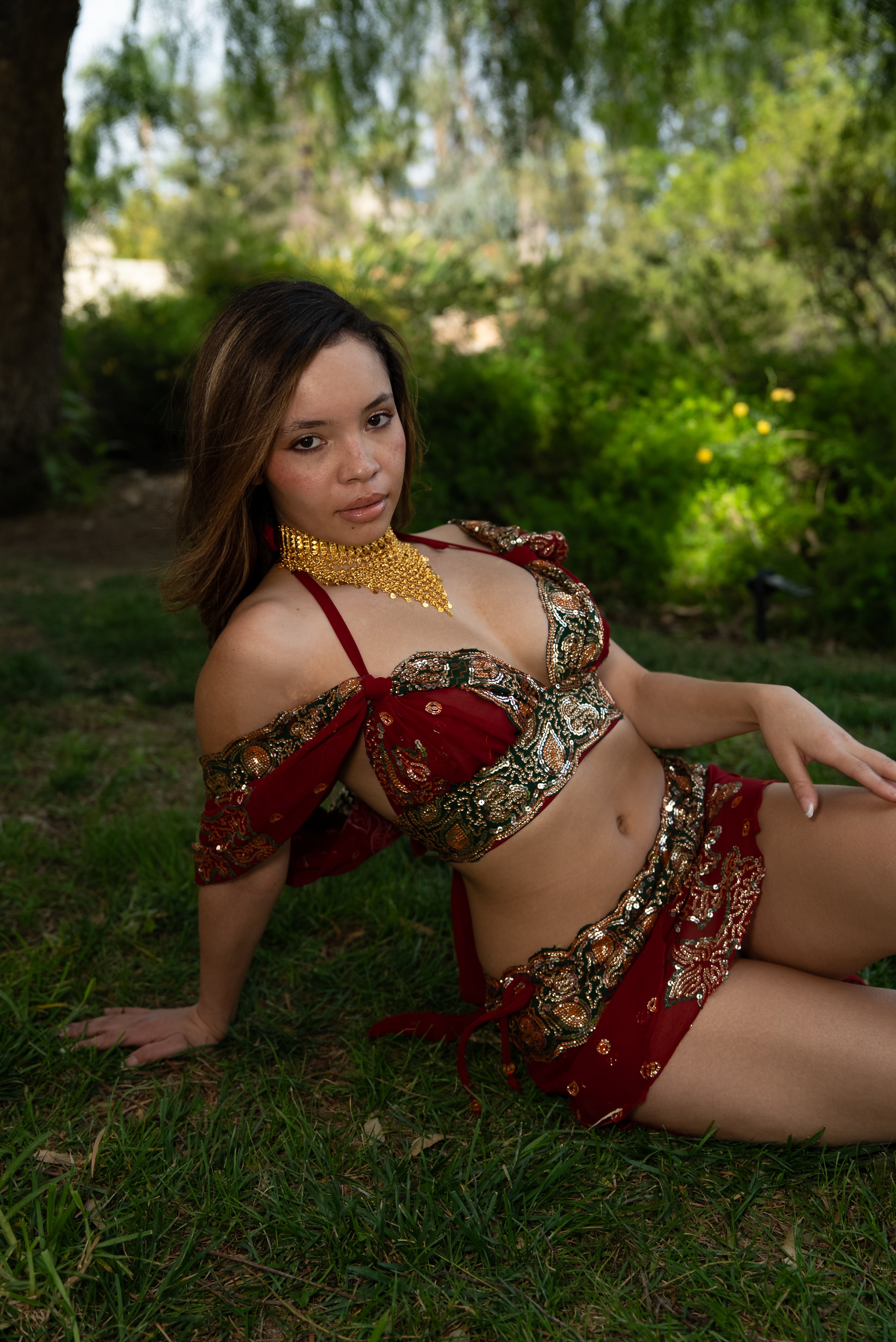 Midnight maroon fairy set