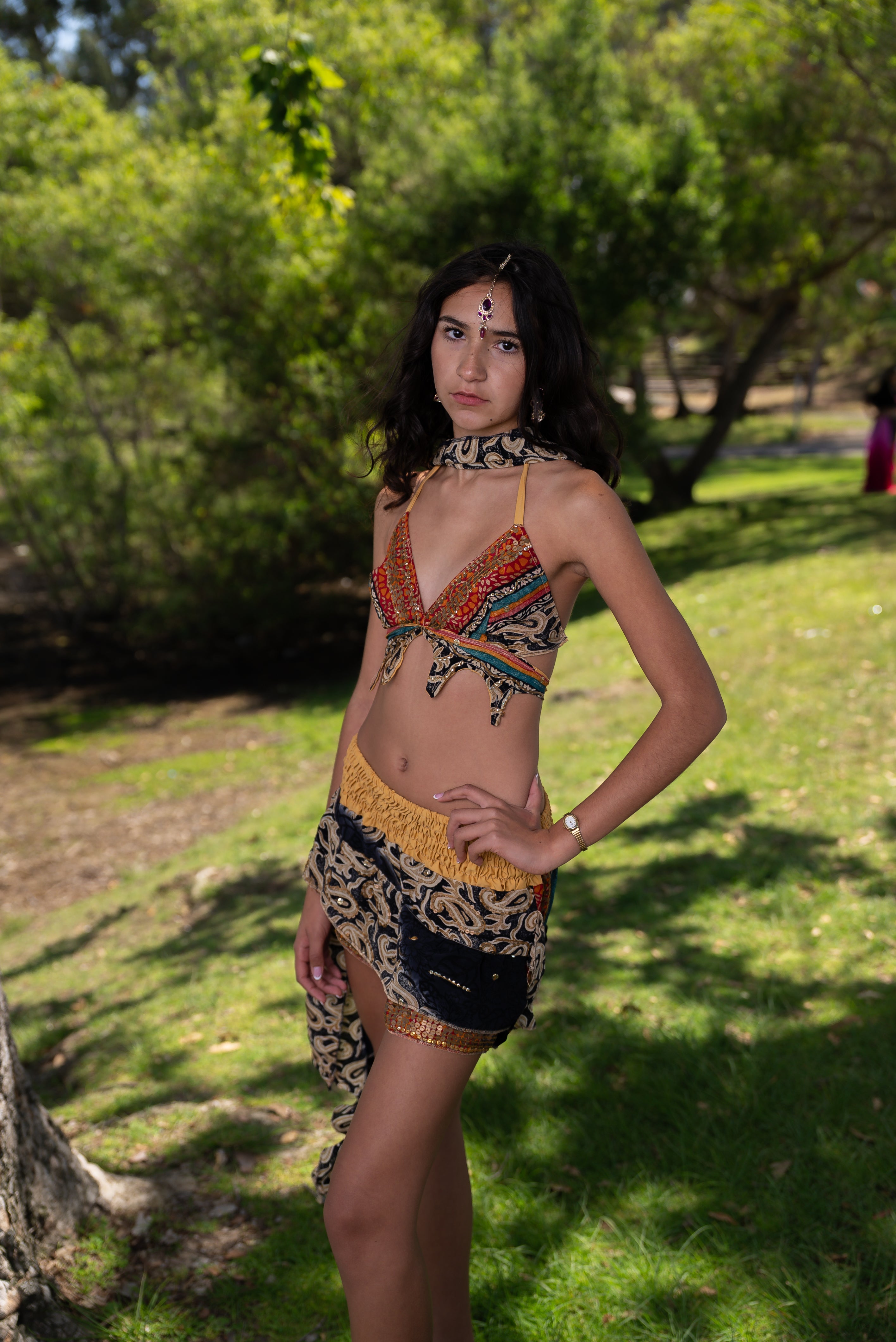 Bohemian rainbow Shakti set