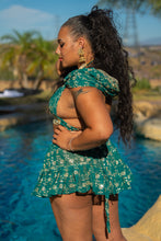 Load image into Gallery viewer, Teal Mermaid Micro Mini skirt set
