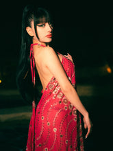 Load image into Gallery viewer, Golden Fuscia Magic Dress
