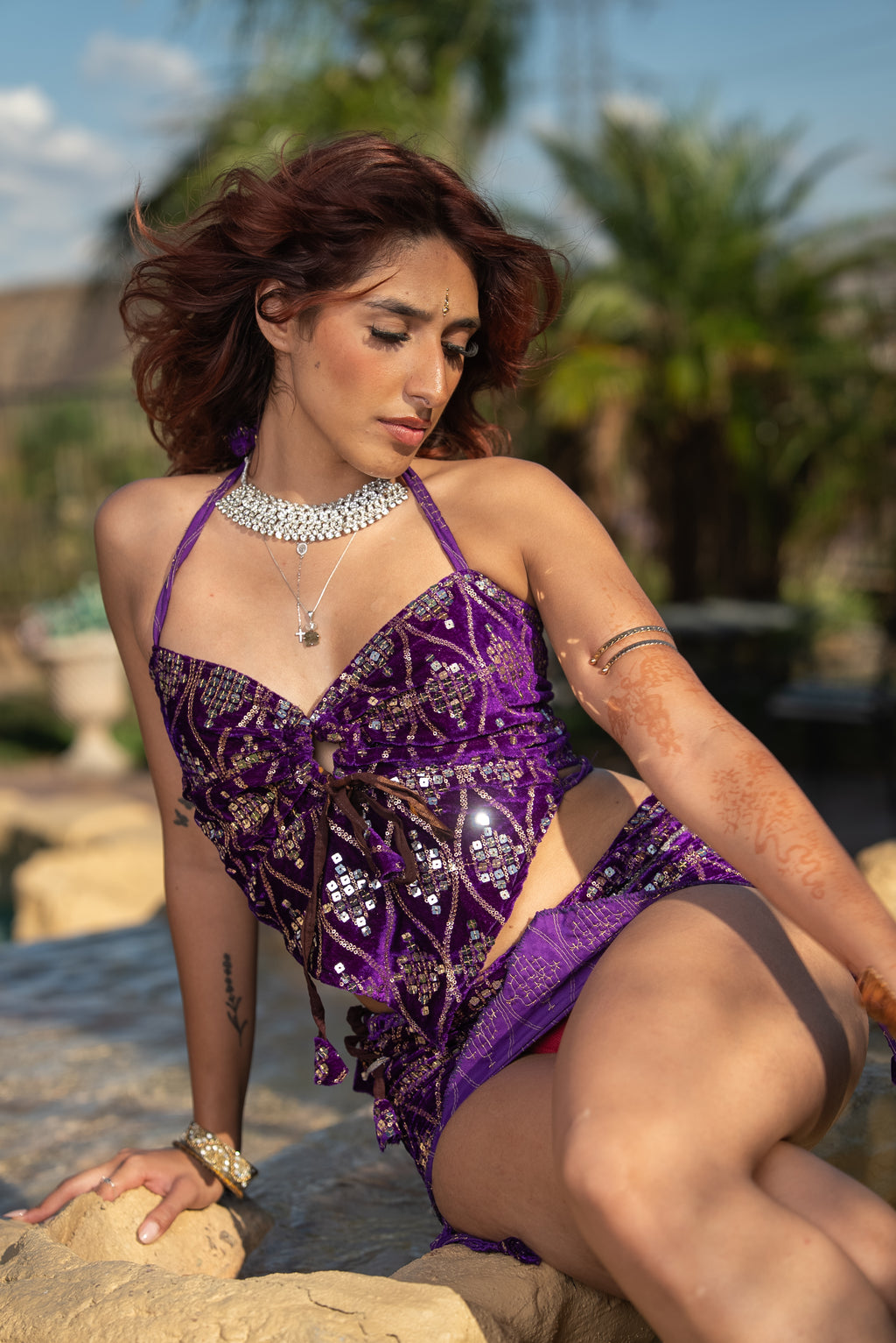 Amethyst Velvet Set ( XS/M)