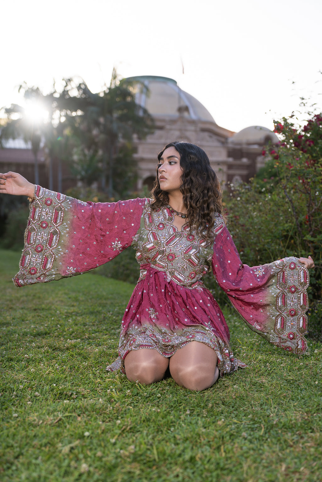 Rose Kulfi Babydoll Dress