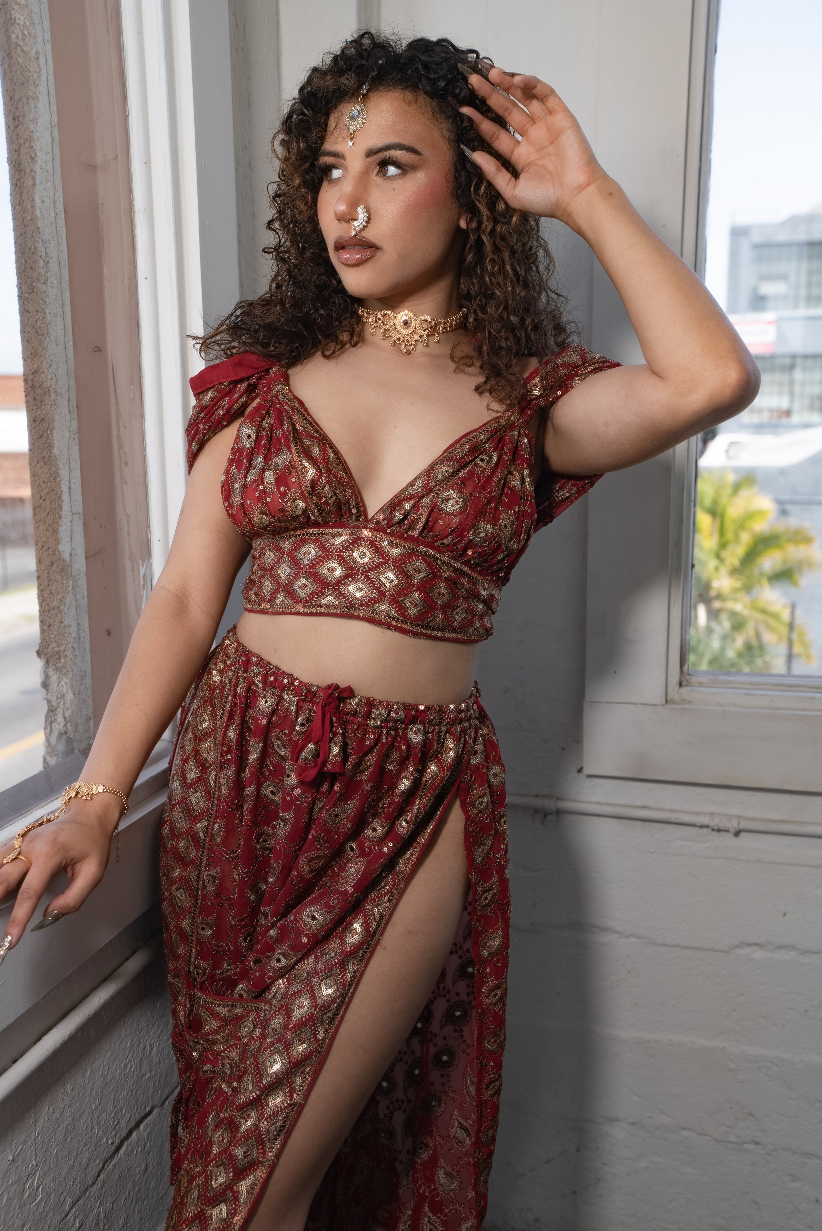 Golden rubies Jasmine set