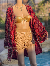 Load image into Gallery viewer, Ruby Excellence Velvet Kimono

