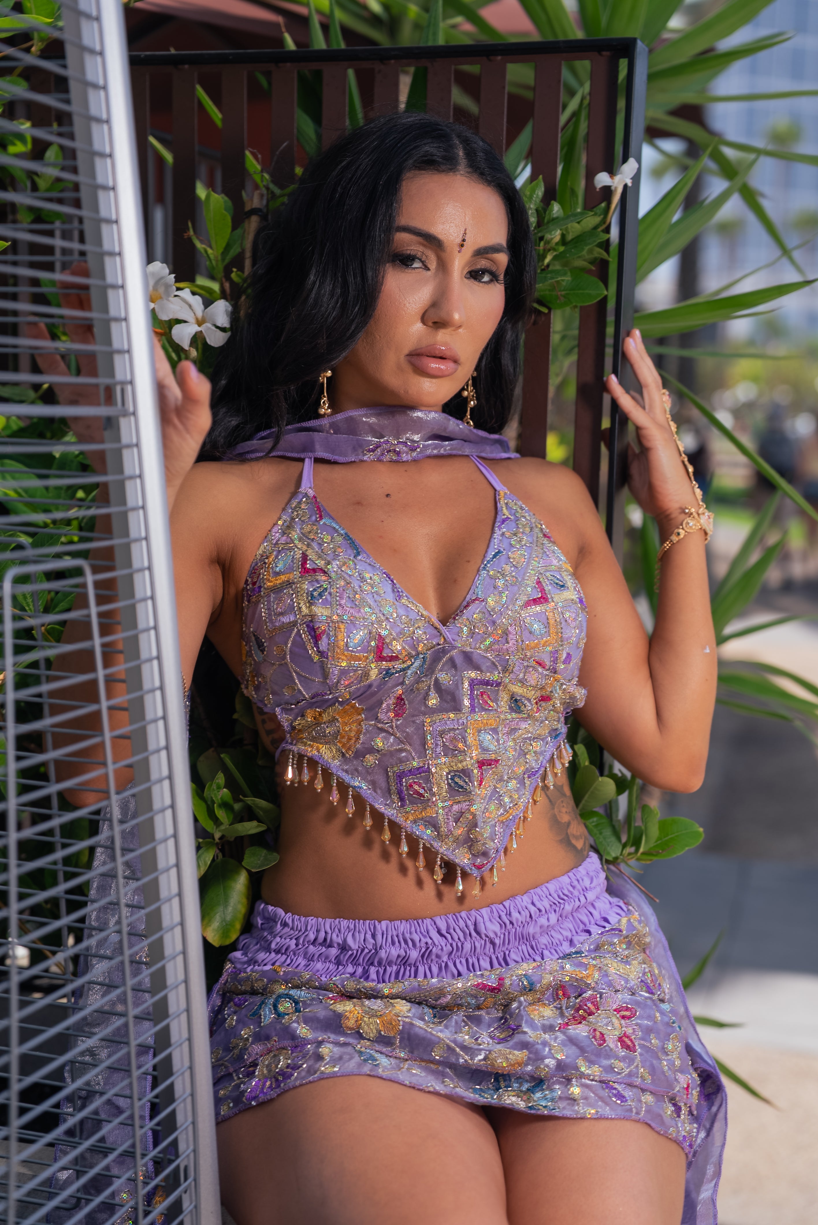 purple bloom venus top