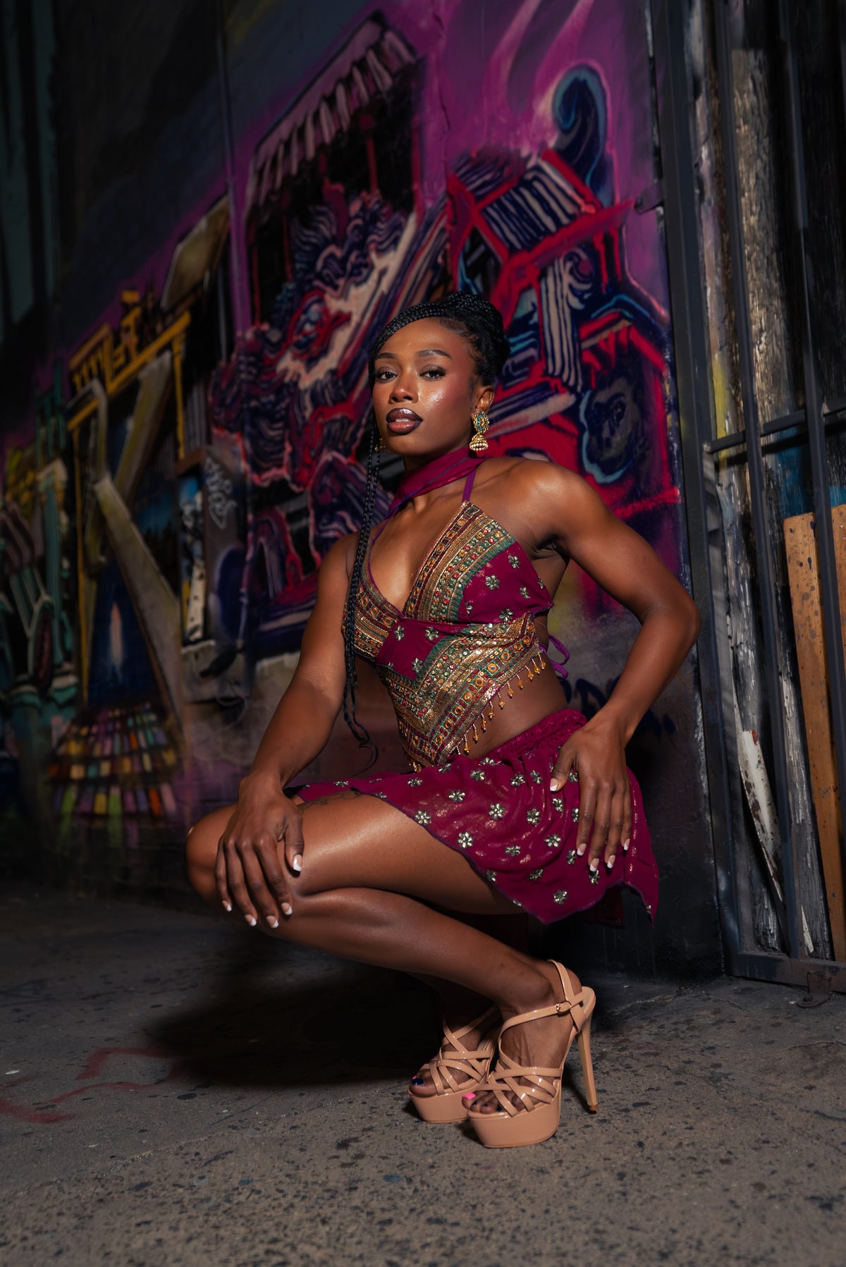 Divinity Rose Lotus Mini Skirt Set
