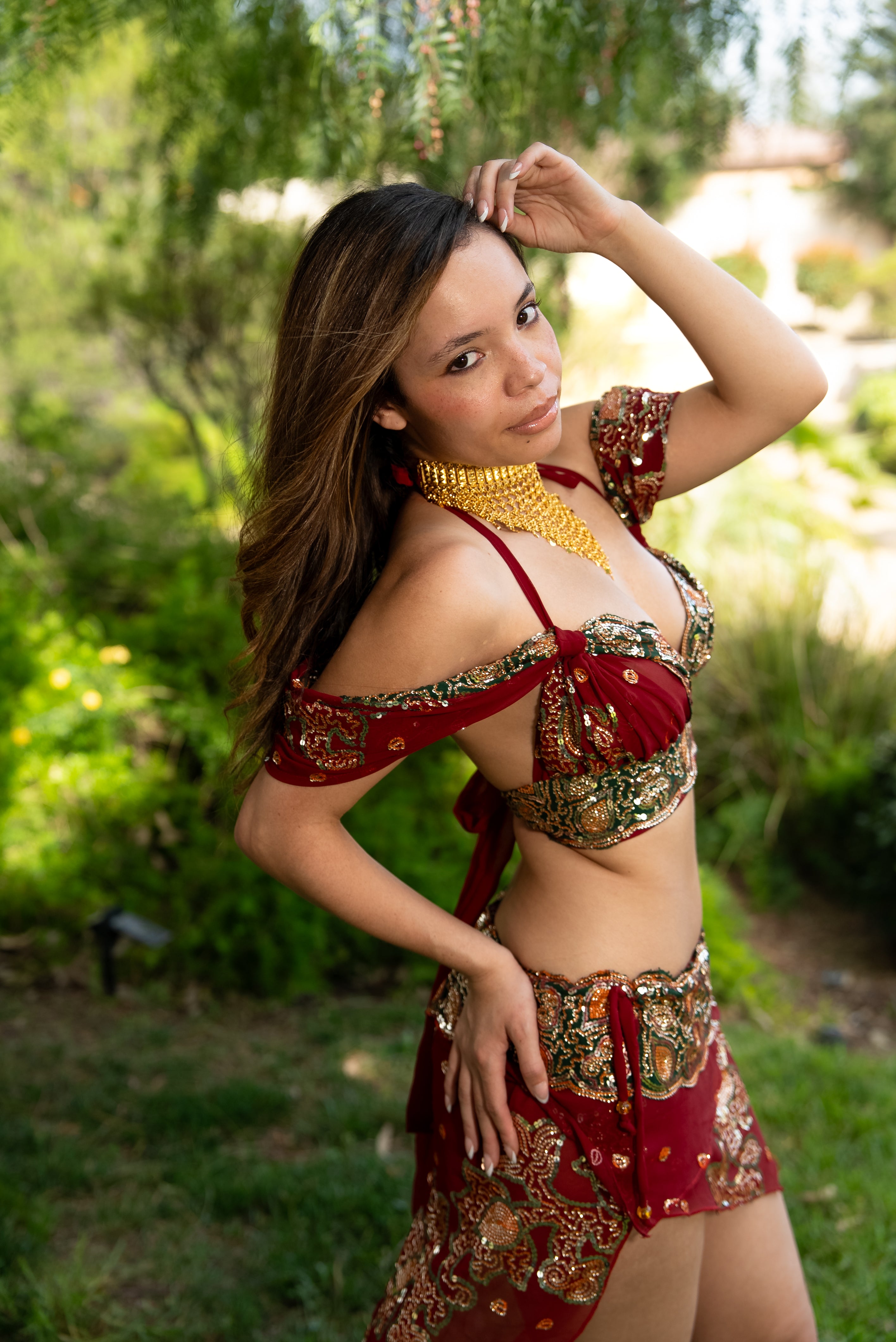 Midnight maroon fairy set