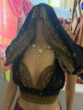 Load image into Gallery viewer, Aztec black Jasmine hoodie top
