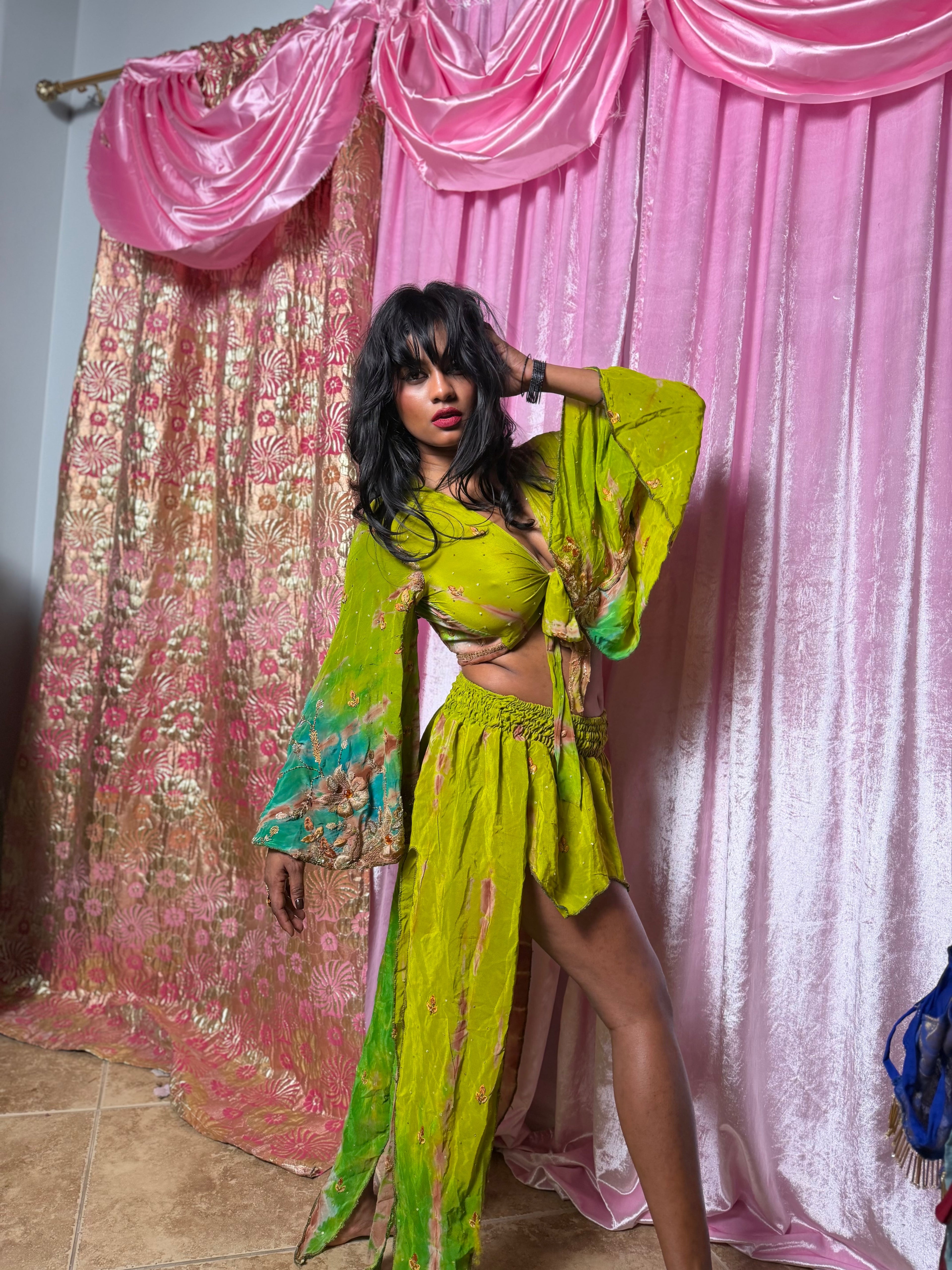 tie dye forest butterfly set