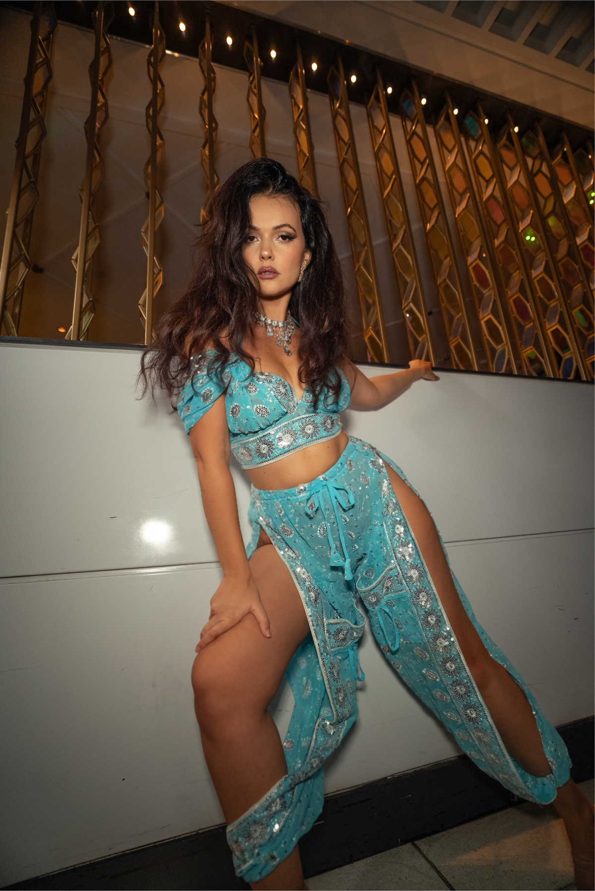 Blue Diamonds Jasmine Set