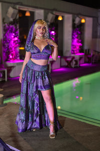 Purple Kaleidoscope Bollywood Set