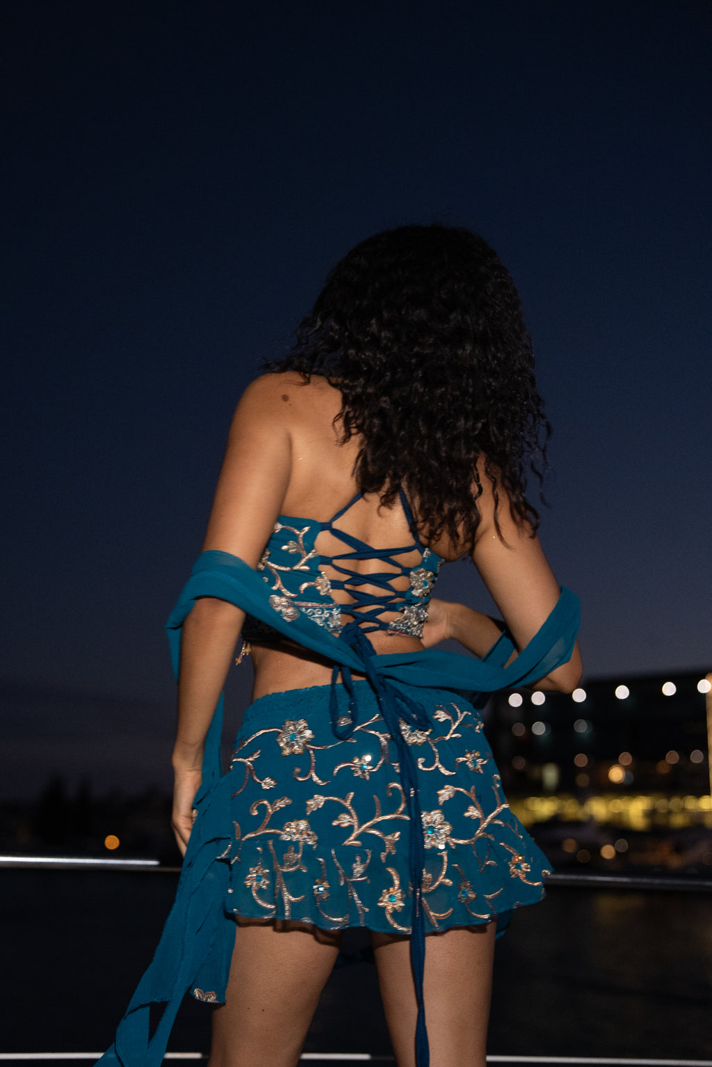Blue Lotus Shakti Mini Skirt Set