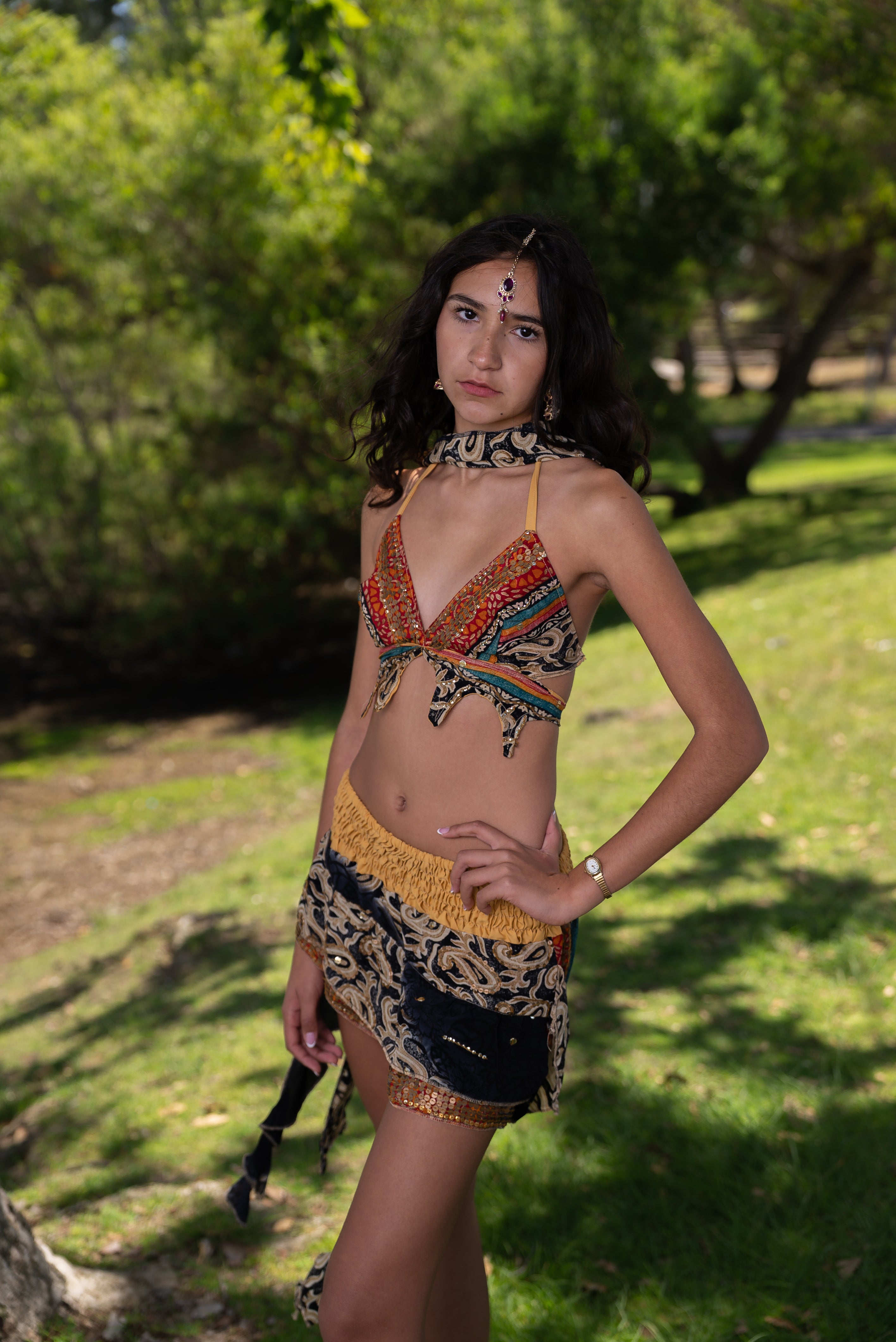 Bohemian rainbow Shakti set