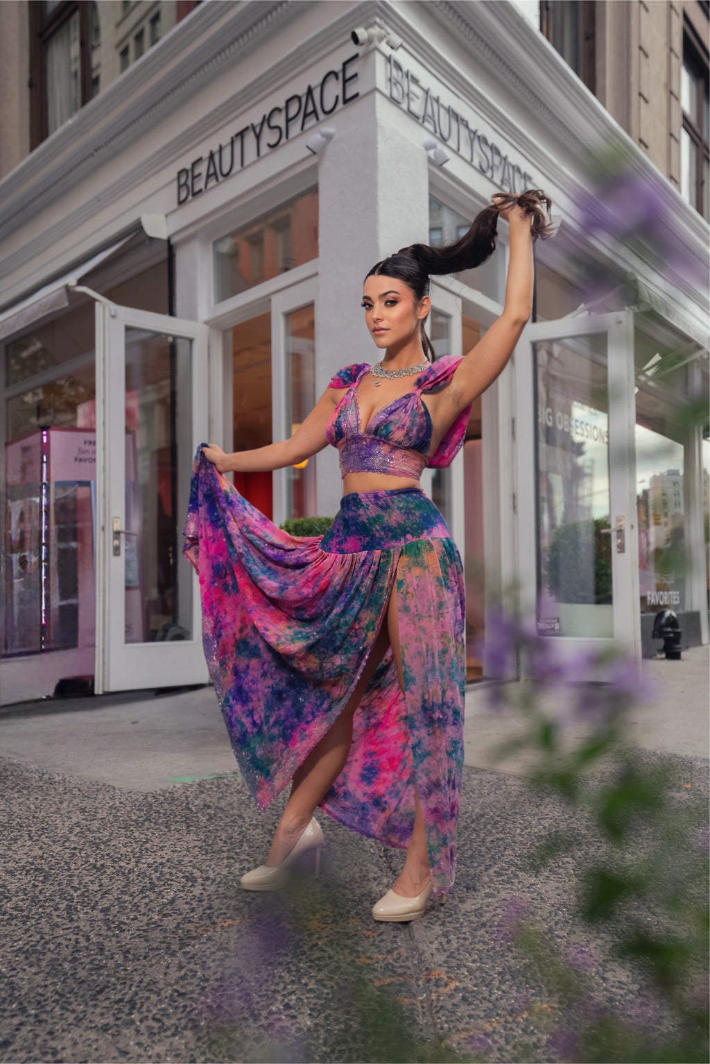 Violet Moonflower Goddess Set