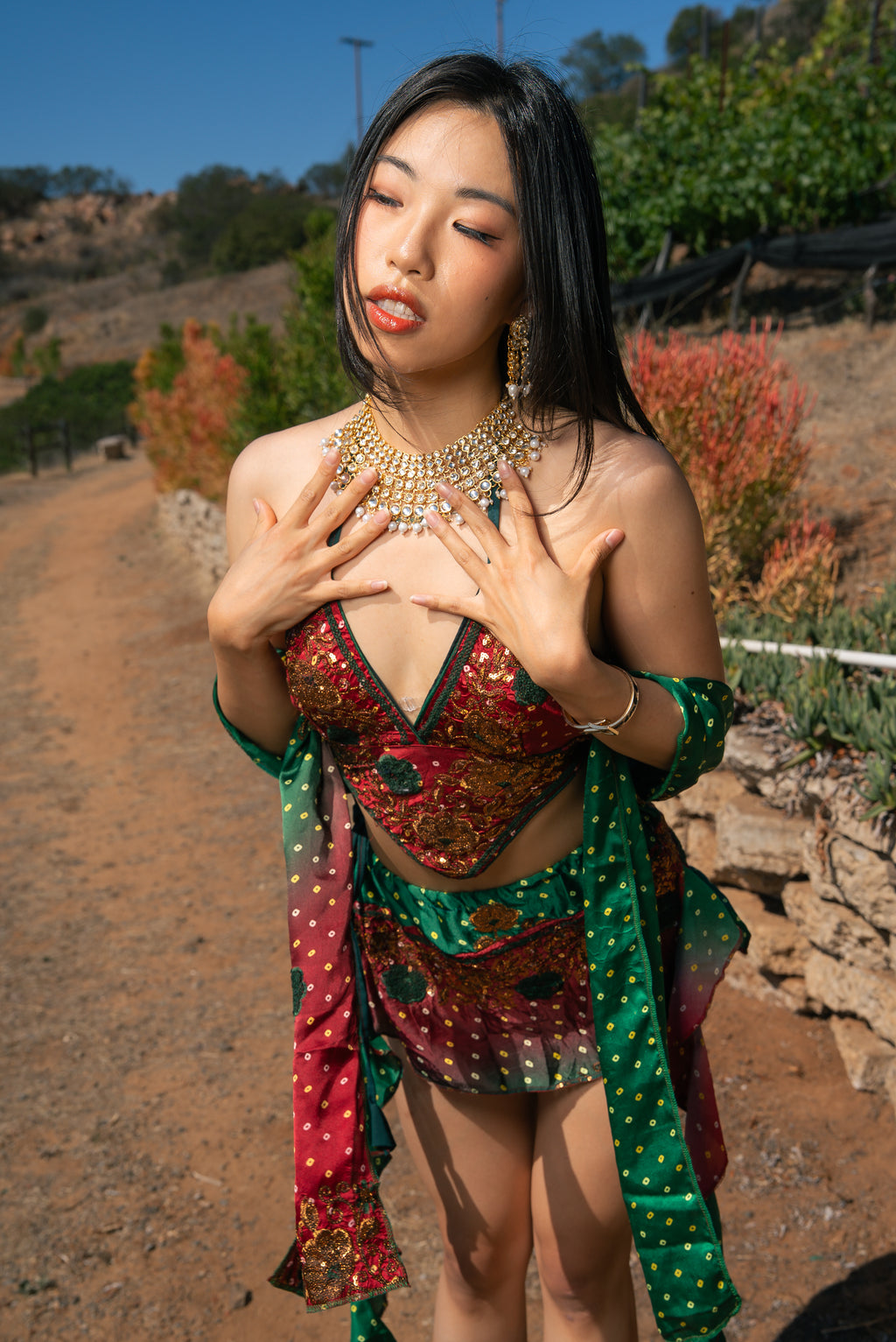 Royal Rose Dream Mini Skirt Set