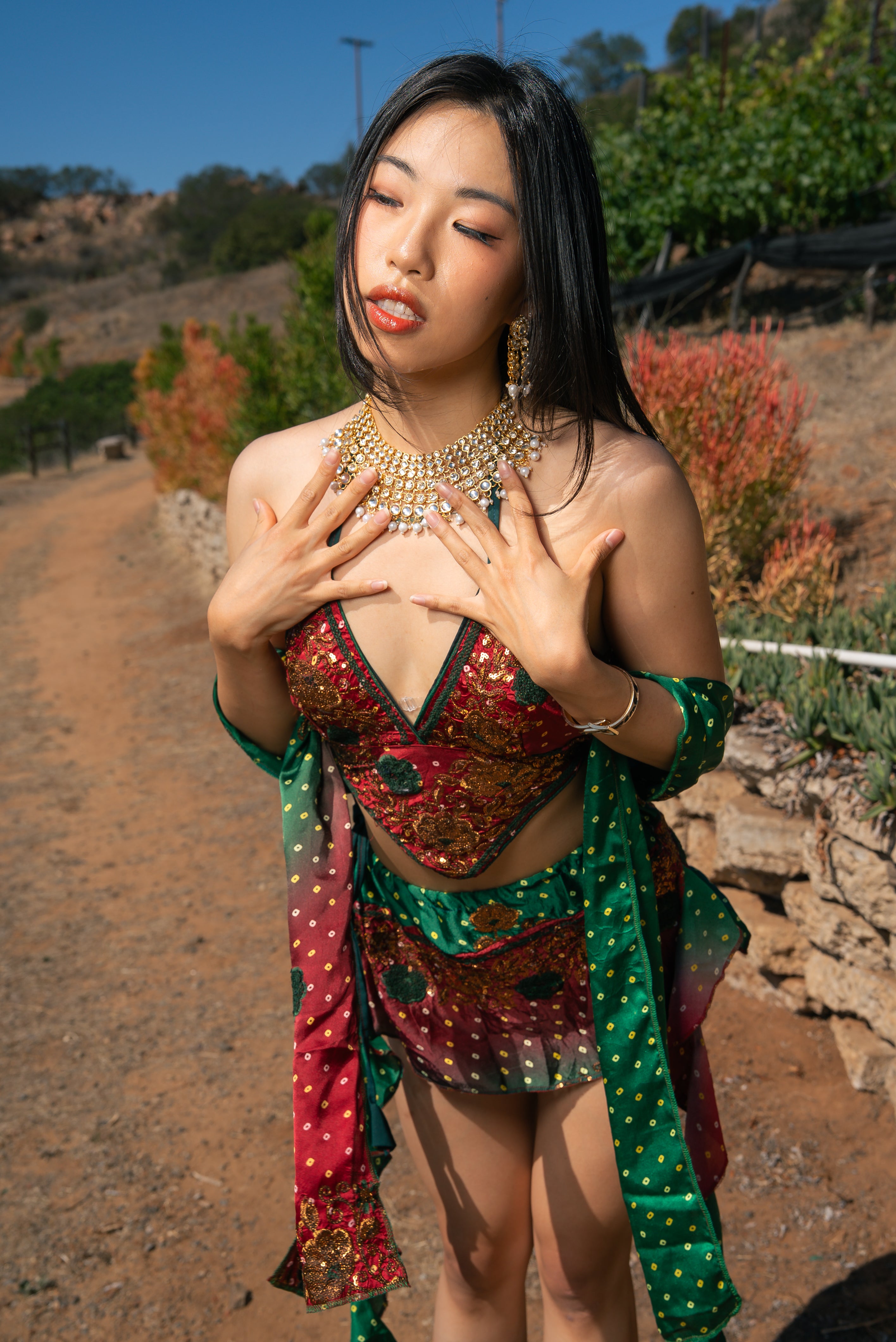 Royal Rose Dream Mini Skirt Set