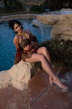 Load image into Gallery viewer, Rani lotus mini skirt set
