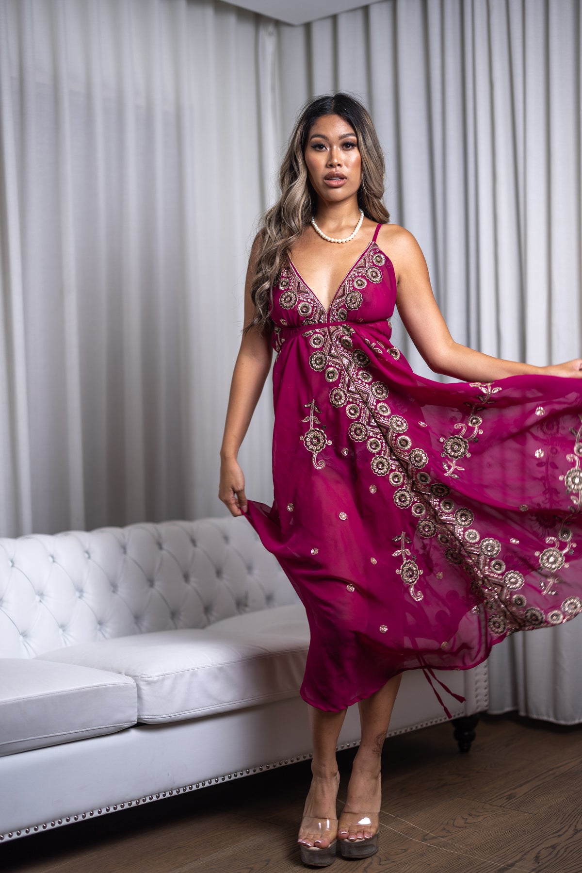Violet Jewel Magic Dress
