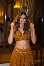 Load image into Gallery viewer, Gold Lotus Bollywood Set
