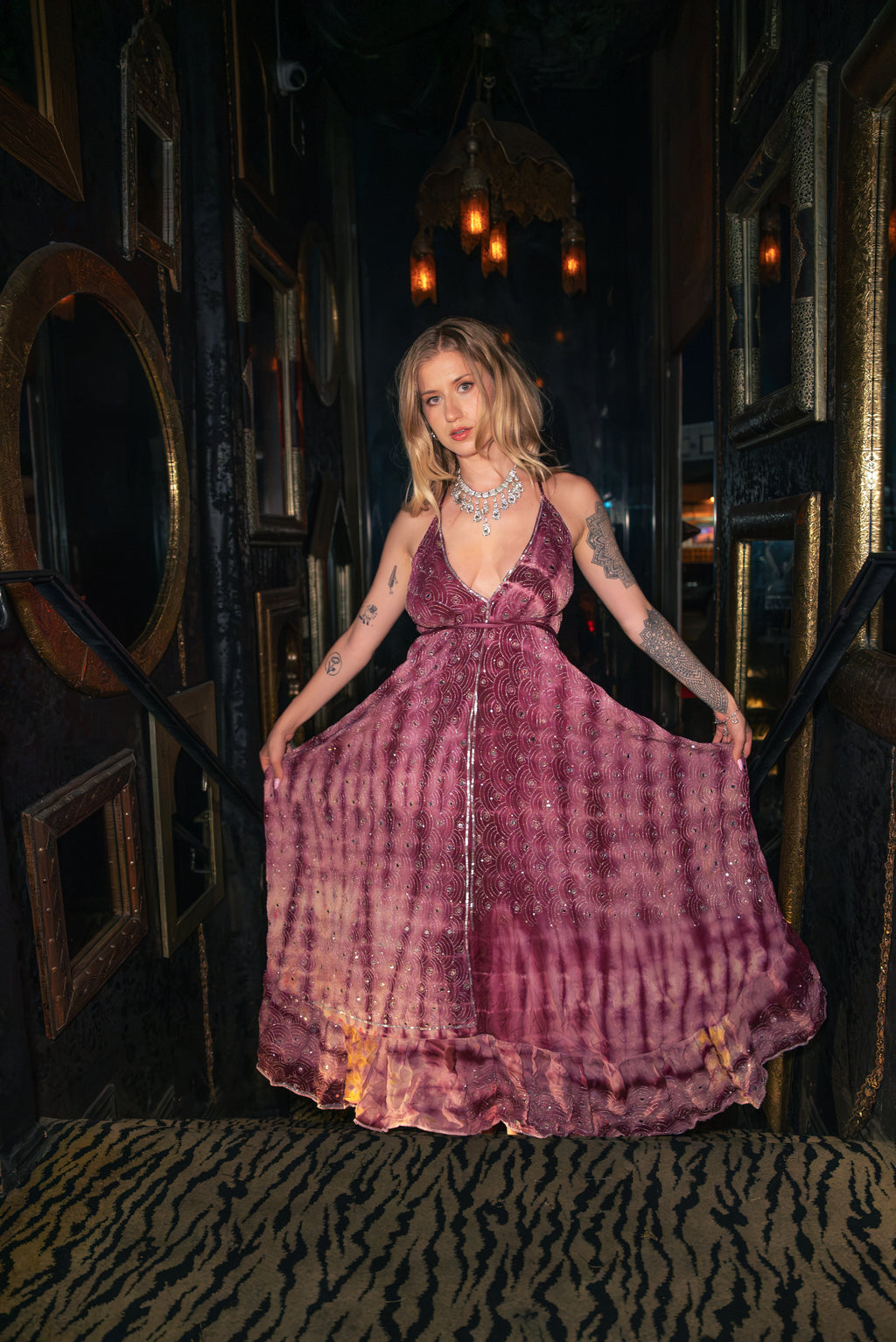 Violet frequencies magic dress