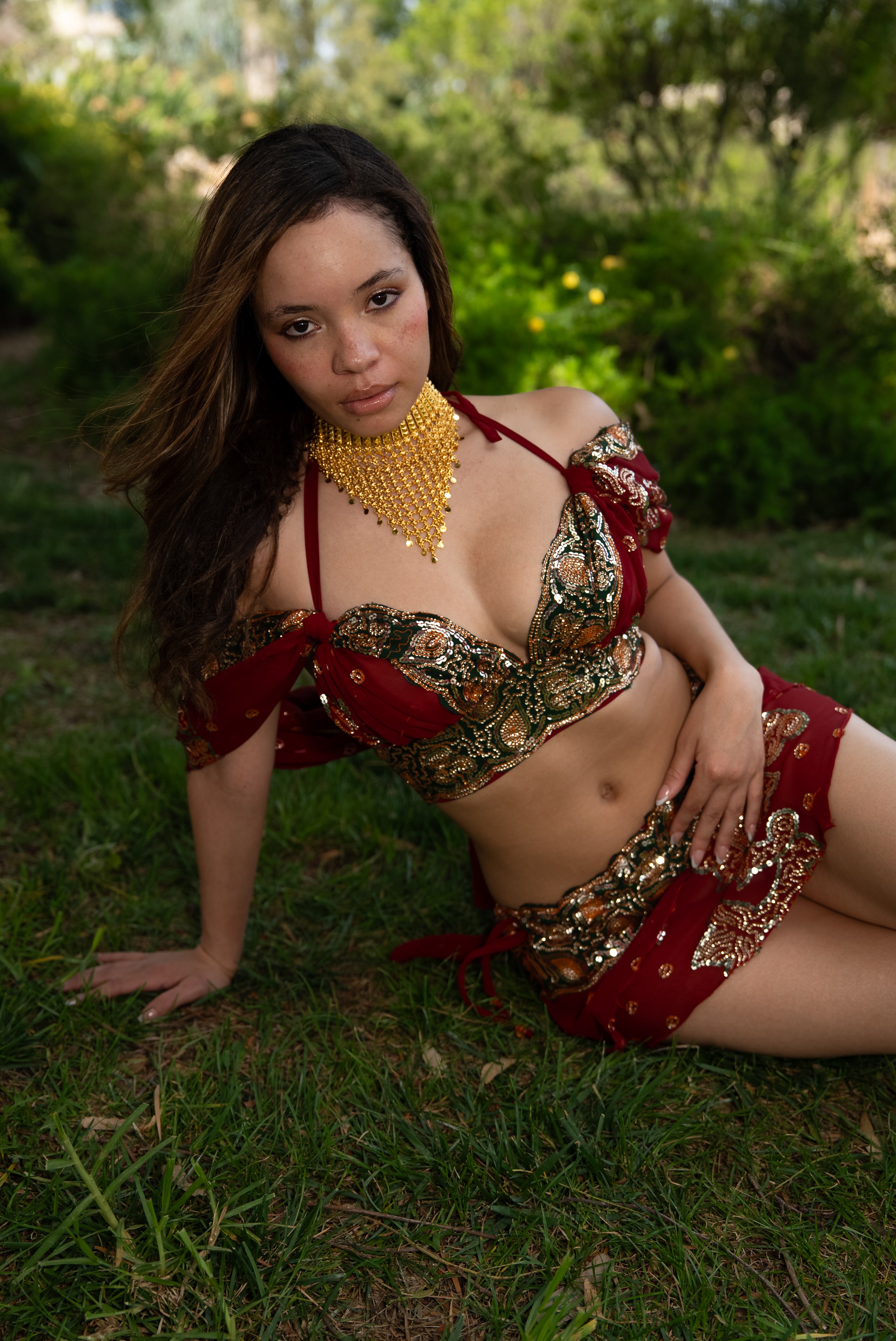 Midnight maroon fairy set