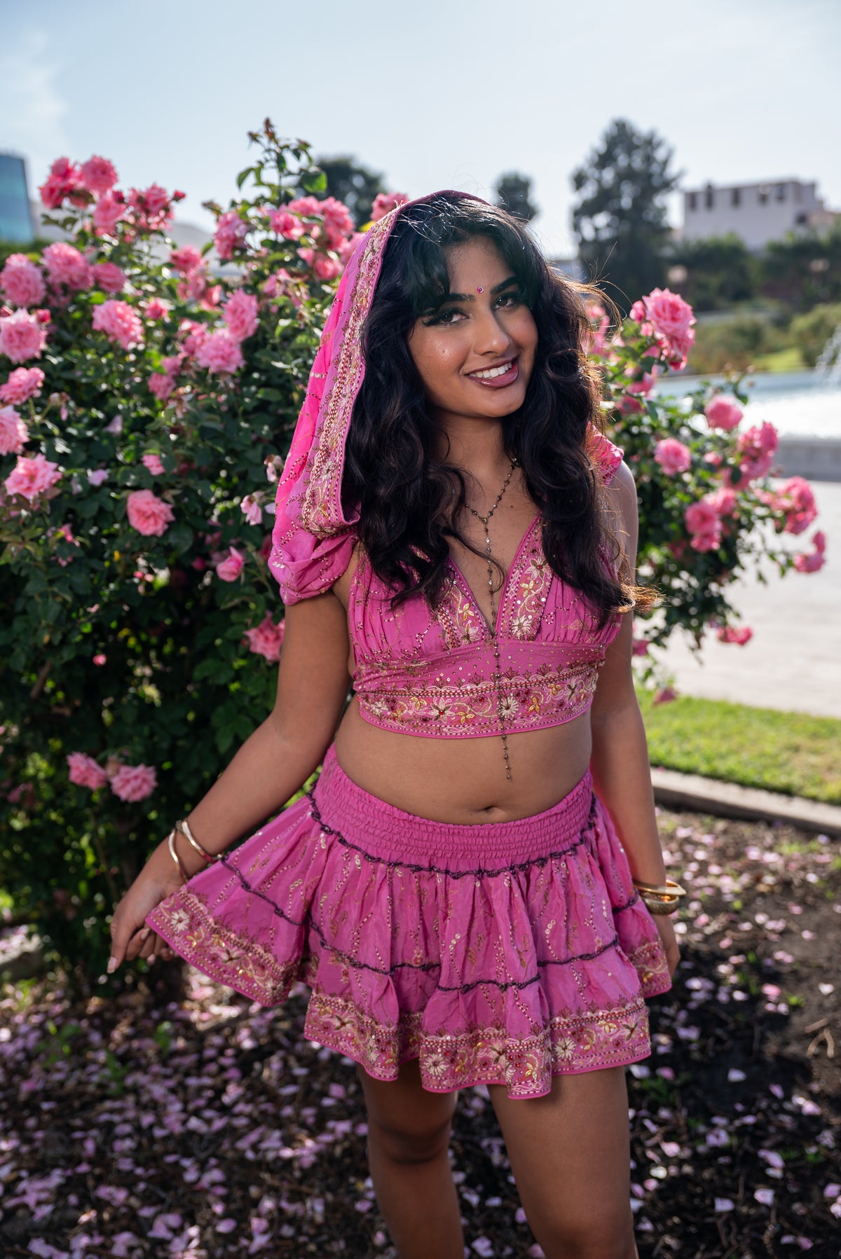 Bohemian Aurora Mini Gehr Skirt Set