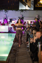Load image into Gallery viewer, Midnight Paisley Sharara Pants Set
