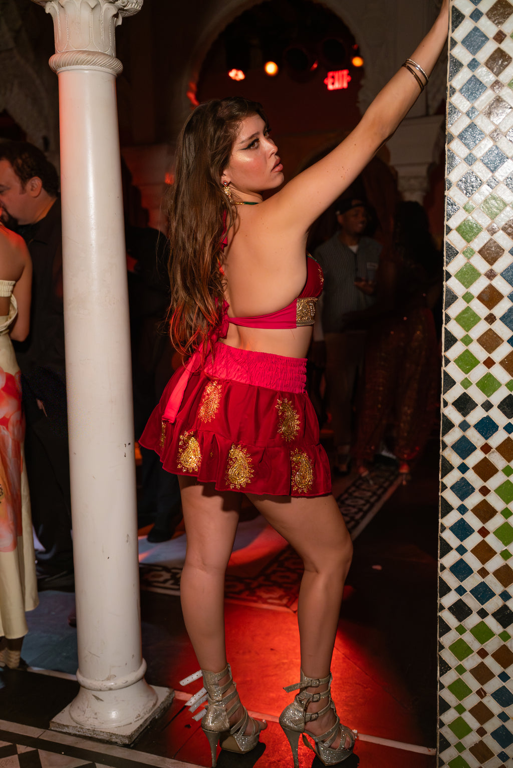 Golden Ruby Mini Gehr Skirt Set