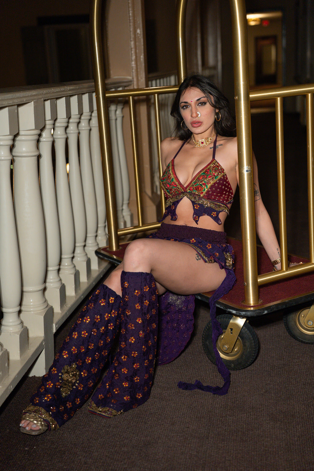 Amethyst rani jalpari set