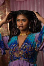Load image into Gallery viewer, Lavender Dreams Anarkali Kimono Dress
