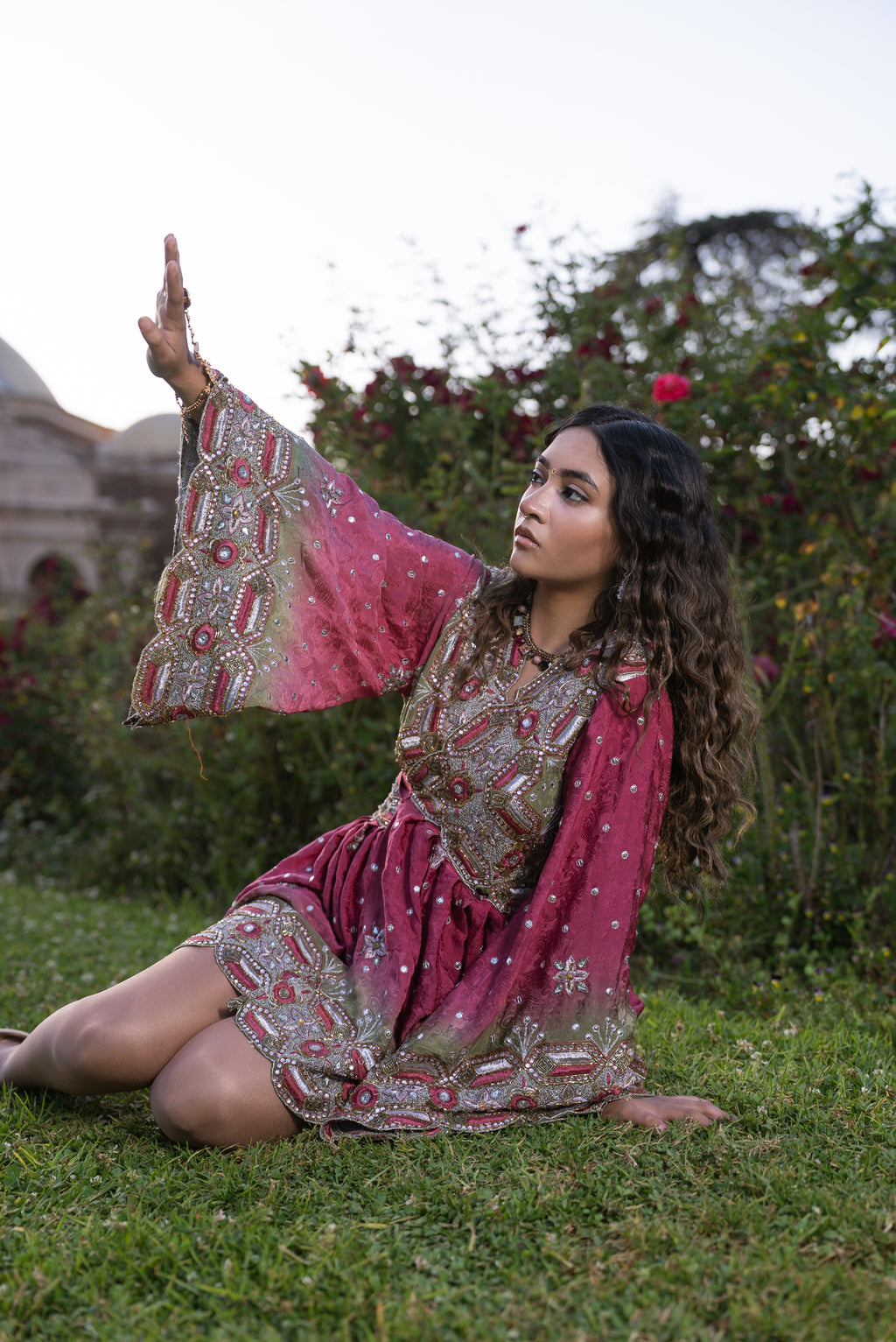 Rose Kulfi Babydoll Dress