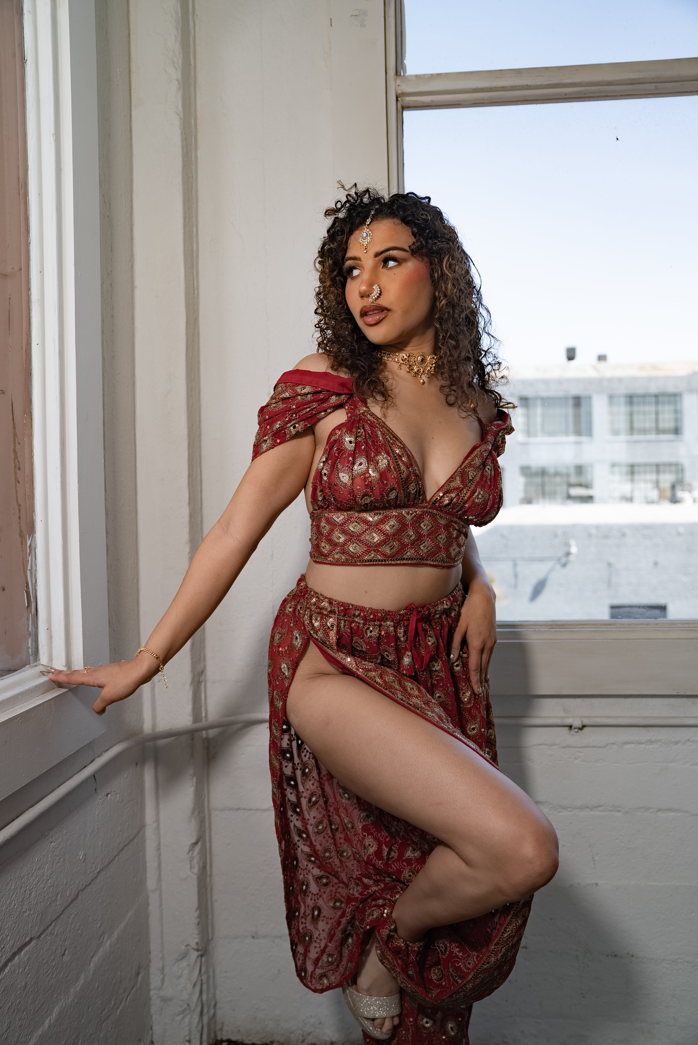 Golden rubies Jasmine set