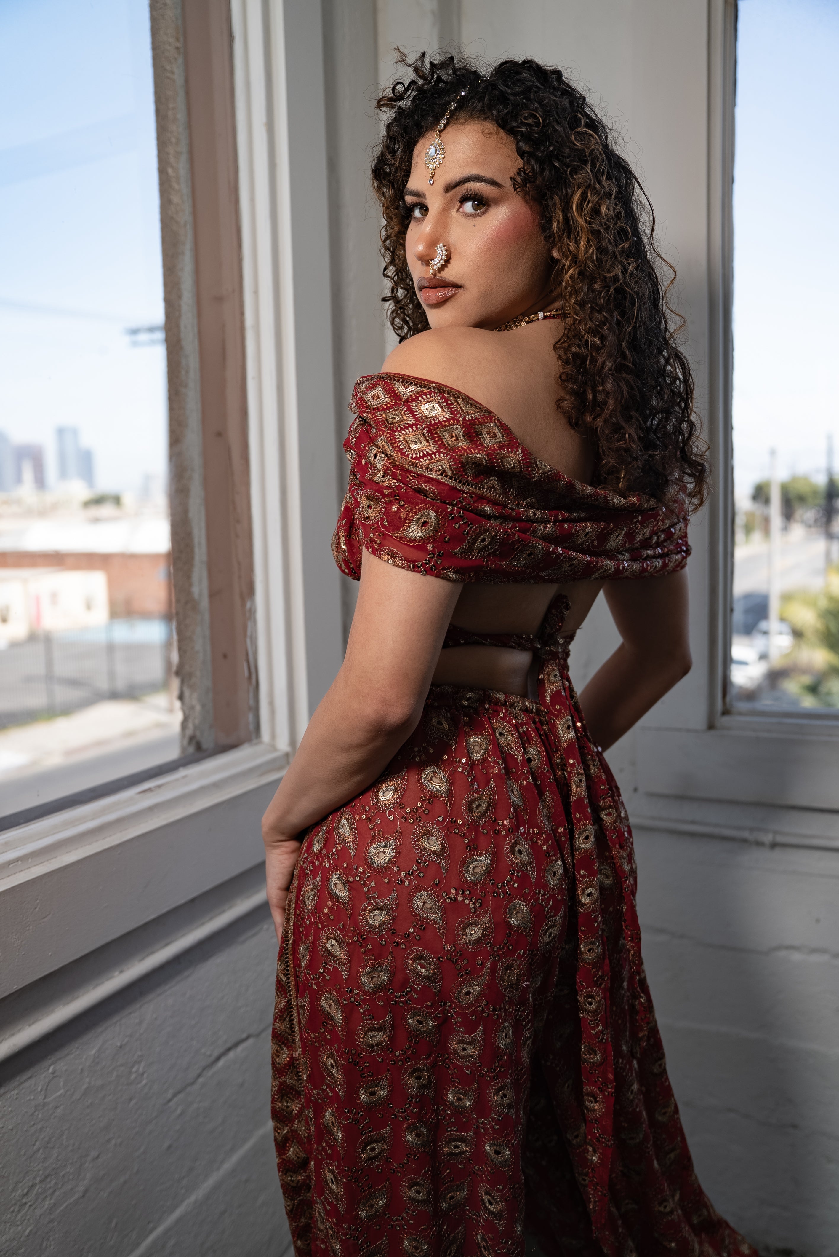 Golden rubies Jasmine set