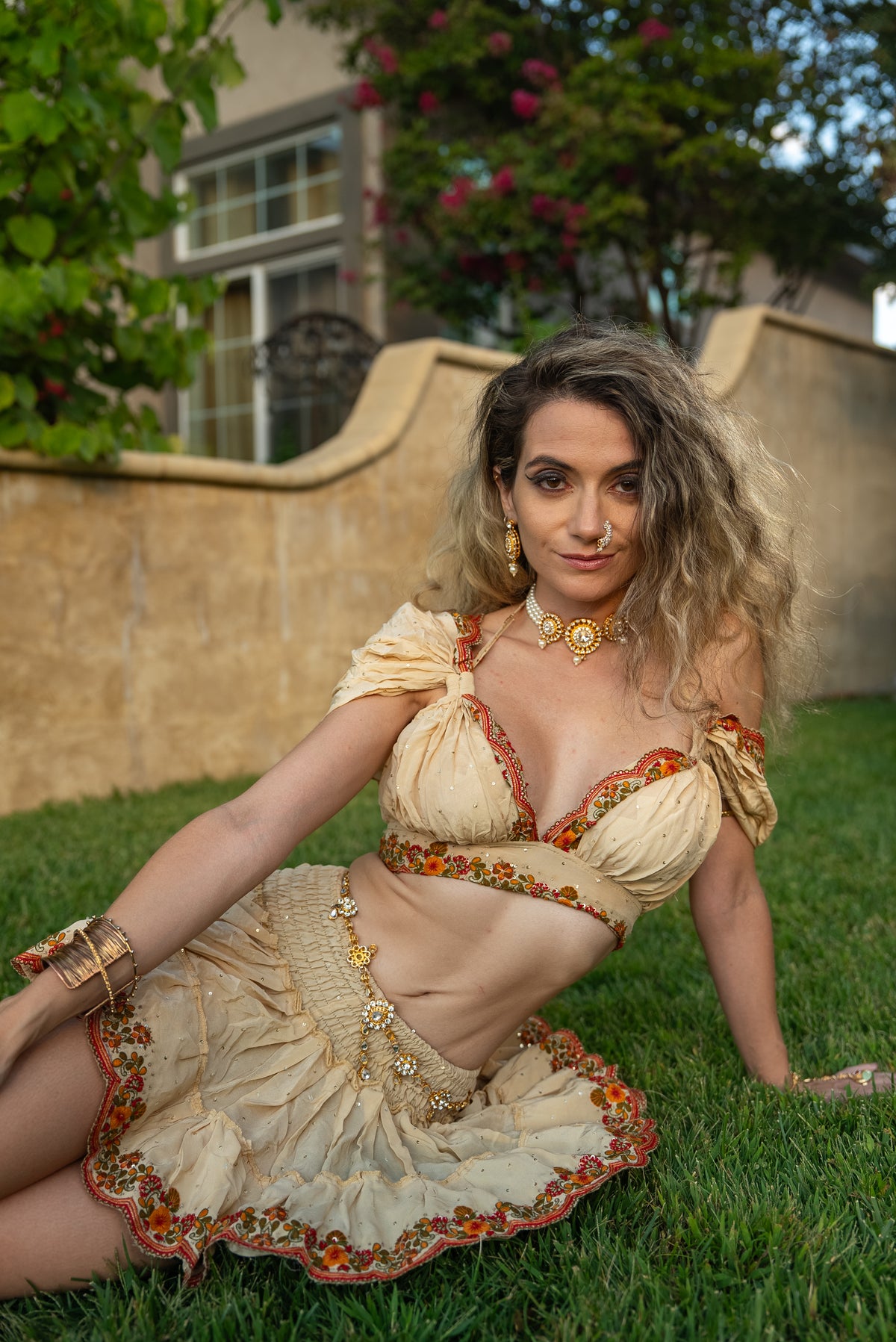 Sahara Rose Micro Mini Gehr Skirt Set