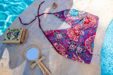 Load image into Gallery viewer, Cosmic Wildflower Halter top
