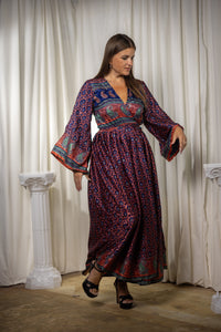 Bohemian Peacock Anarkali Dress
